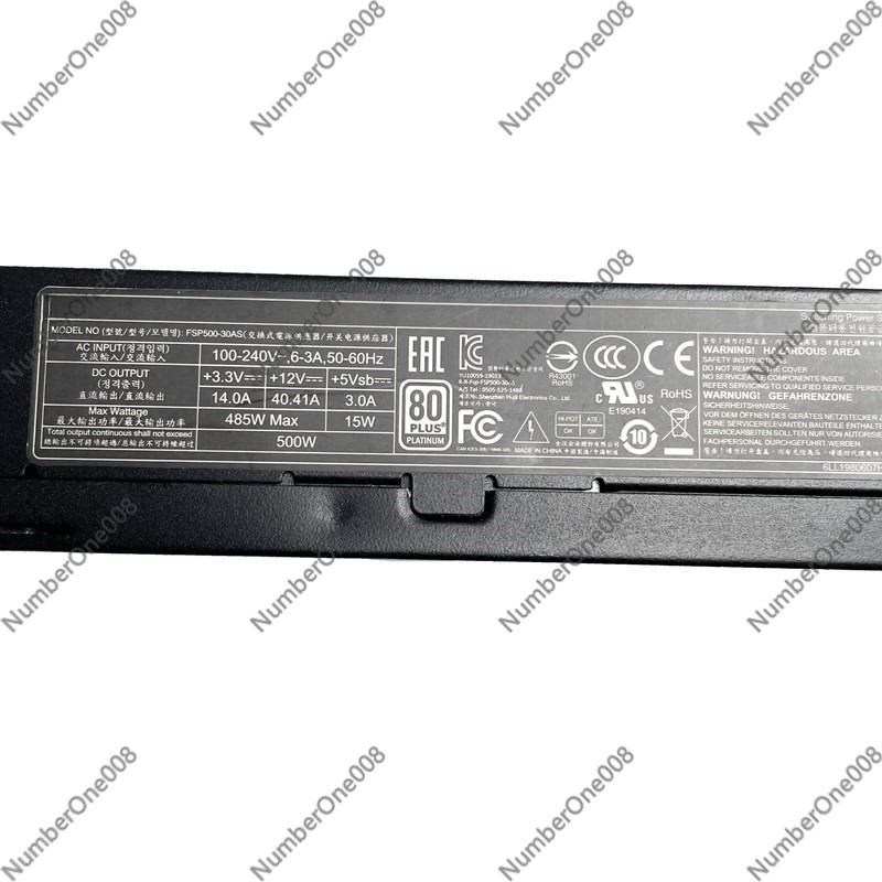 FSP500-30AS 80Plus Platinum Fl - Atx Power Supply 1U Flex 500W recension och pris