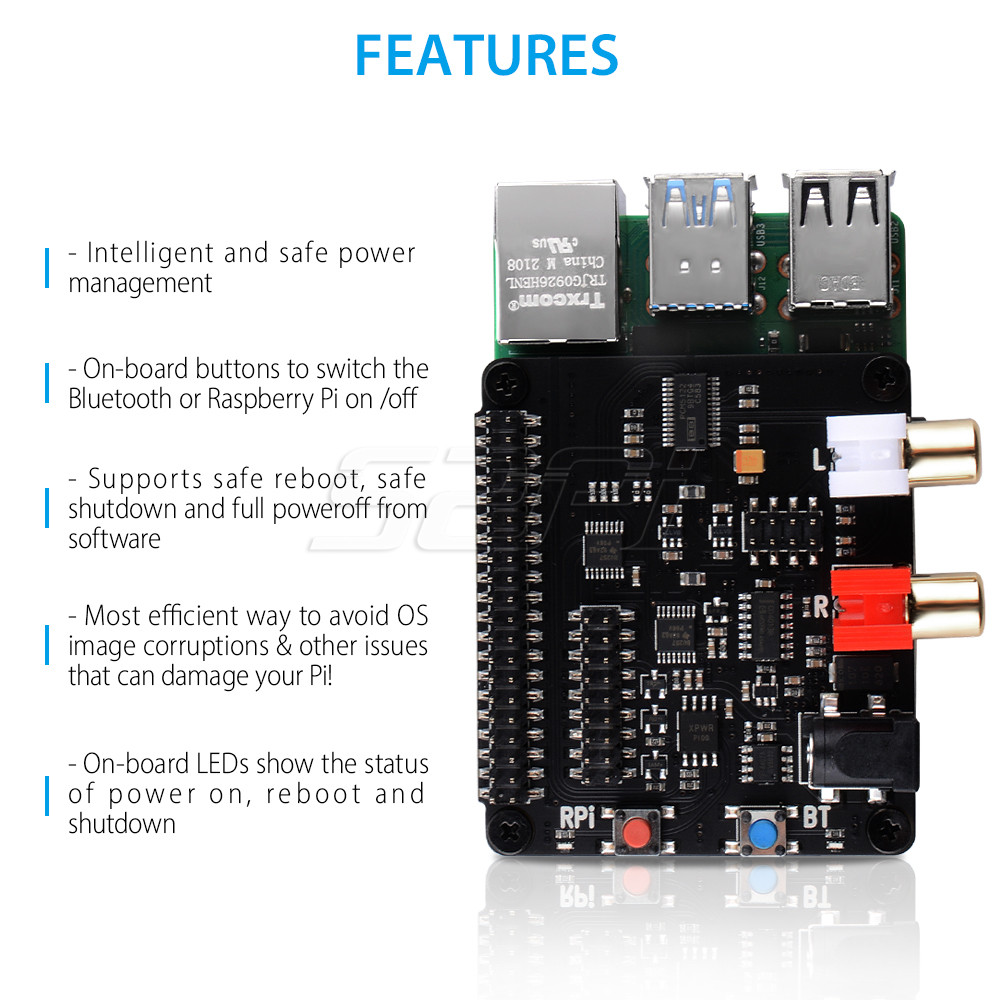 52Pi X930 Bluetooth 5.0 HiFi D - Deskpi Super6C recension och pris