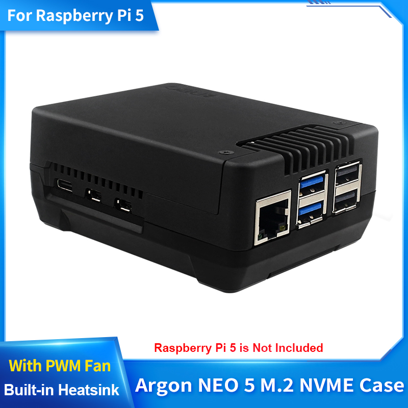 Argon NEO 5 M.2 NVME PCIE Case - Turing Pi 2 recension och pris